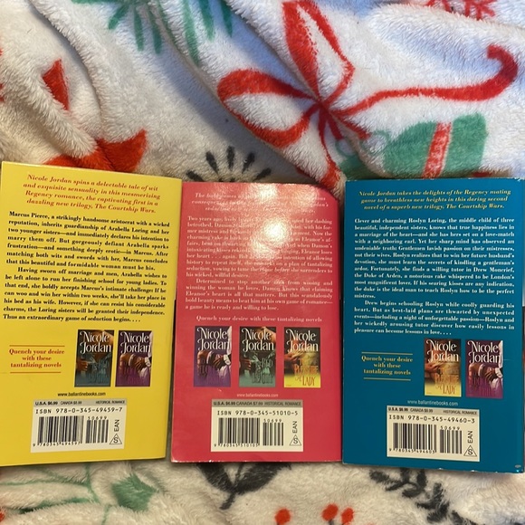 Historical romance novel trilogy “The courtship wars” by Nicole Jordan. - Picture 2 of 2